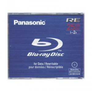 Support de stockage BD-RE 2x Panasonic (LM-BE25DE) à l'unité (LMBE25DE)