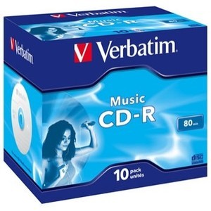 Support de stockage CD-R 16x Verbatim (43244) Lot de 10 (43365)