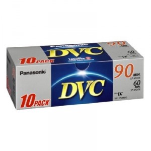 Panasonic - AY-DVM60FE10 - Pack de 10 cassettes - Mini DV - 60 minutes - Qualité standard Mini DV