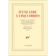 D'une Lyre A Cinq Cordes - Philippe Jaccottet