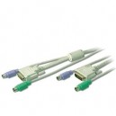 Assmann ASSMANN - Câble clavier / vidéo / souris (KVM) - PS/2 6 broches, DVI-D (M) - PS/2 6 broches, DVI-D (... Commutateur K