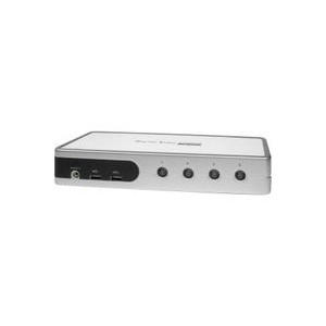 KONEKTIKPC Mini DVI KVM 4 ports + 2 USB ports (3548380522998) KVM Switch