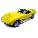 Autoart - 71161 - Véhicule Miniature - Chevrolet Corvette - 69 Cabrio - Jaune - Echelle 1/18