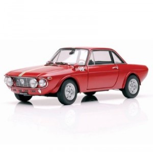 Autoart - 74703 - Vehicle Miniature - Lancia Fulvia 1.6 HF Rallye - Red - Scale 1 / 18