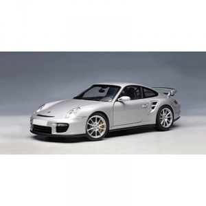 Autoart - 77898 - Véhicule Miniature - Porsche 911 / 997 GT2 - Argent - Echelle 1/18