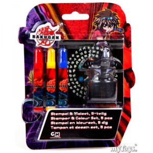 Bakugan coloring kit and buffers, 5 rooms