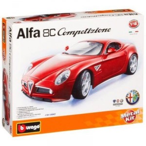 Bburago - 15042 - Véhicule Miniature - Kit Alfa Romeo 8C Compet. - échelle 1/18
