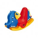 Big Spielwarenfabrik Big - 1319 - Elephant À Bascule Bleu Jaune Rouge (Import Allemagne) (Big-Toys Factory)