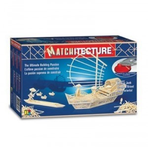 Bojeux - Maquette en allumettes - Matchitecture : Jonque Chinoise