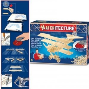 Bojeux - Maquette en allumettes - Matchitecture : Triplan Fokker Dr 1
