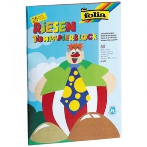 Bringmann Grandes feuilles à dessin, 25 couleurs, 50 feuilles
