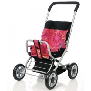 Brio - 24890419 - Accessories - Doll - Sitty Stroller - Pink Sunflowers