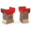 Brio - 33254 - Circuits De Train En Bois - Supports Stables Décorés