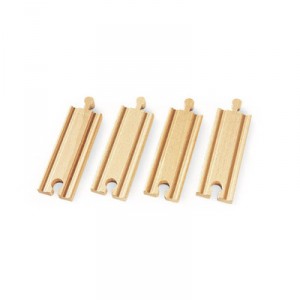 Brio - 33334 - Circuit de train en bois - Petites droites