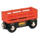 Brio - 33651 - Circuit train bois - Wagon bétail - Rouge