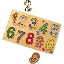 Edufun - Ef 12075 - Jouet en Bois - Puzzle - Chiffres et Quantités (Bsm)