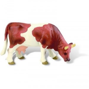 Bullyland Vache " Liesel" , marron/blanc