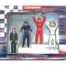 Carrera - Voitures - Podium avec figurines