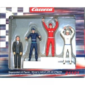 Carrera - Voitures - Podium avec figurines