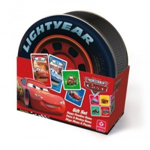 Cartamundi - 107993907 - Jeu de cartes - Cars Coffret Métal Roue (Carta Mundi)