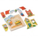 Chelona - Puzzle en Bois - Construction Maison (Import Allemagne)