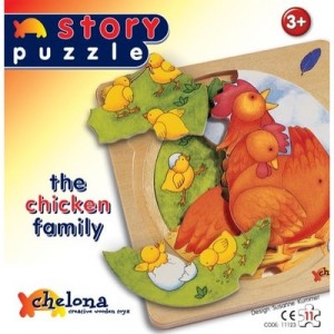Chelona - Story puzzle - Chez les poules