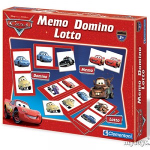 Clementoni - 12589 - Jeu éducatif - Kit 3 in 1 Memo Domino Loto Cars