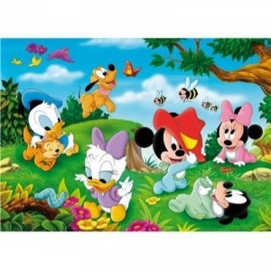 Clementoni - 243723 - Puzzle enfant - Disney Babies: Playing in the Garden