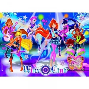 Clementoni-24708-Puzzle Enfant 2x20 pc-winx (believix + rock band)