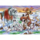 Clementoni - 27684 - Puzzles - Magic Light 104 Pièces - Animal Friends - 101 Dalmatiens