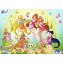 Clementoni-29590-Puzzle Enfant 250 pc-Winx Pets garden (Clementoni)