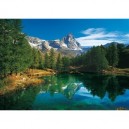 Clementoni - 303601 - Puzzle - Blue Lake - Cervino - 500 pièces