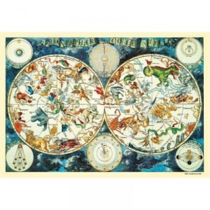 Clementoni - 32523 - Puzzle - 2000 Pièces - High Quality - Planisphère Celeste