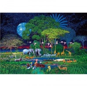 Clementoni-32536-Puzzle 2000 pc-Animals Jungle