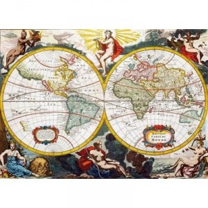 Clementoni - 34511 - Puzzle - 4000 Pièces - High Quality - Carte Antique