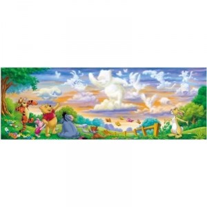 Clementoni-39134-Puzzle 1000 pc-Panorama Winnie the Pooh
