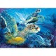 Clementoni-39143-Puzzle 1000 pc fluorescent-Sea Turtle