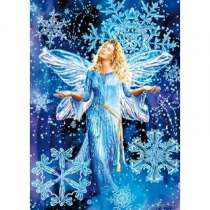 Clementoni-39144-Puzzle 1000 pc fluorescent-Snowflake fairies