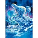 Clementoni-39145-Puzzle 1000 pc fluorescent-Polar bears