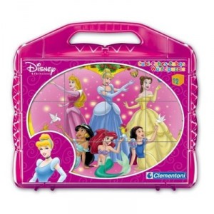 Clementoni - 41142 - Kid Puzzle - 12 Cubes Parts - Princesses