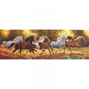 Clementoni - Puzzle - Cavalli in corsa