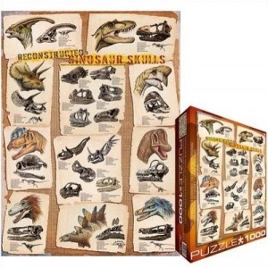 Eurographics - Puzzle 1000 pièces - Reconstitution de crânes de Dinosaures