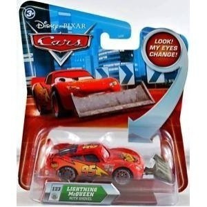 Disney Pixar Cars Lightning McQueen with Shovel (lenticular, look my eyes change ) - Véhicule Minia...