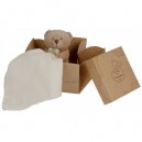 Doudou Compagnie - 302 - Ours Mouchoir - Boîte Fleur