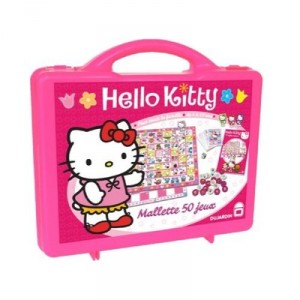 Dujardin - 411 - Jeu de société - Malette Premium 50 Jeux Hello Kitty
