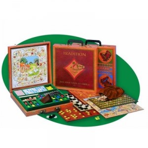 Dujardin - 449 - Jeu de Société - Mallette 50 Jeux Tradition Bois