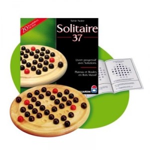 Dujardin - 55246 - Jeu de Société - Grand Classique - Solitaire 37 + Livret