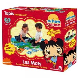 Dujardin - 57502 - Jeu Educatif - Kai Lan - Les Mots - Tapis Ludoéducatif - 5 Jeux
