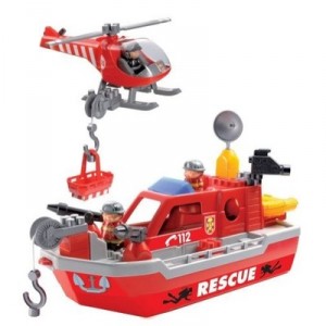 Ecoiffier - 3117 - building game - rescue boat Abrick