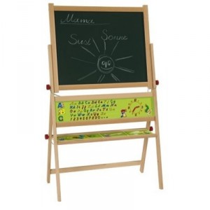 Eichhorn - 100002569 - Tableau en Bois Magnètique - 43 pièces - Alphabets Magnétiques et Craies Incl...